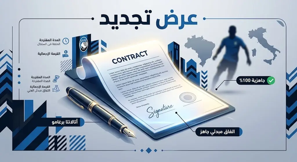 صورة تعبيرية تظهر عرض نادي أتالانتا لتجديد عقد اللاعب البرازيلي إديرسون مع تأكيد جاهزيته البدنية التامة.
