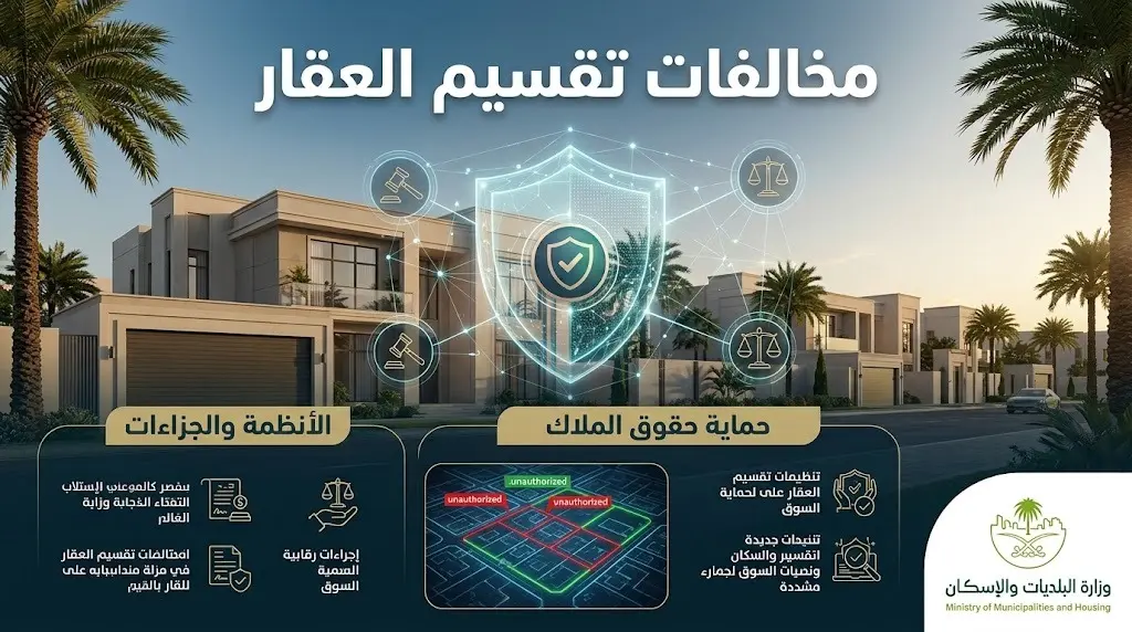 غرامات تصل إلى 25 ألف ريال وقطع للتيار الكهربائي لمخالفي تقسيم الوحدات السكنية