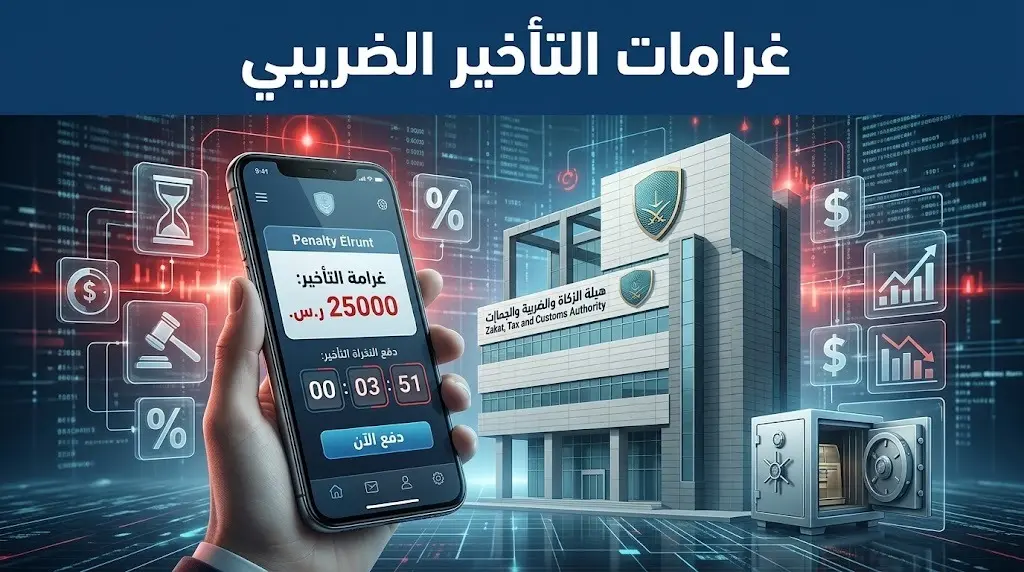 غرامات مالية تصل إلى 25 بالمائة تلاحق المنشآت المتأخرة عن سداد ضريبة القيمة المضافة بنهاية يوليو