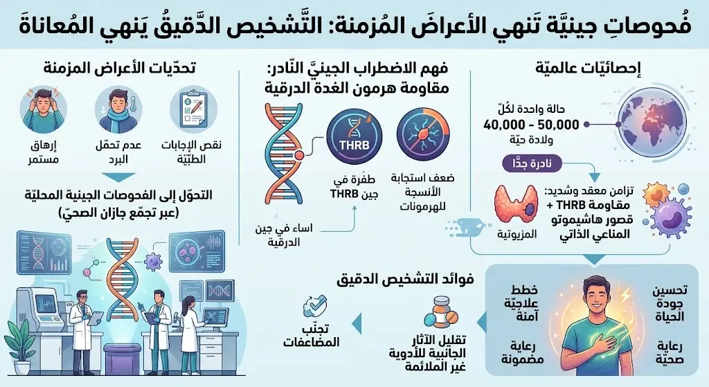 فحوصات جينية تنهي الأعراض المزمنة