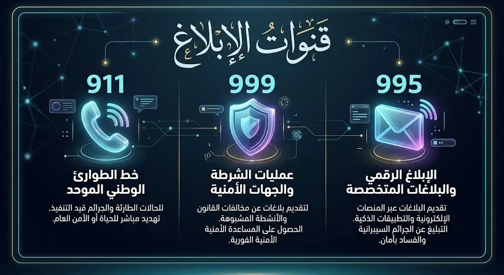 تصميم معلوماتي يبرز أرقام التواصل للإبلاغ عن المخالفات وتهريب المخدرات بأسلوب عصري آمن وسري.