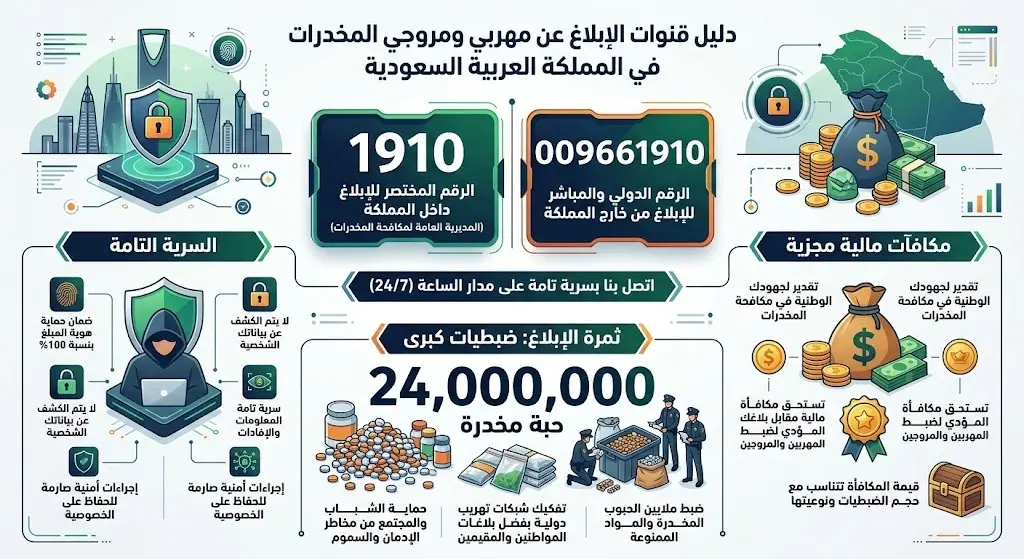 قنوات الإبلاغ عن المهربين