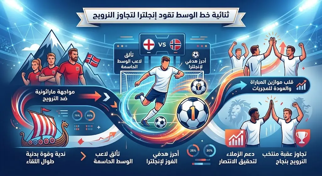 قيادة المنتخب الإنجليزي لتجاوز النرويج