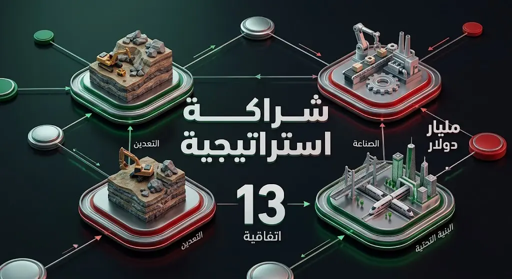 إنفوجرافيك يستعرض مجالات الشراكة الثنائية بين السعودية وكندا والاتفاقيات المبرمة بقيمة مليار دولار.