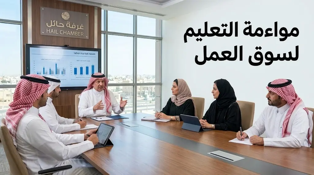 مبادرات استراتيجية لغرفة حائل لتأهيل 5000 شاب وتوطين 424 وظيفة بالتعاون مع نظام سكوفوليو
