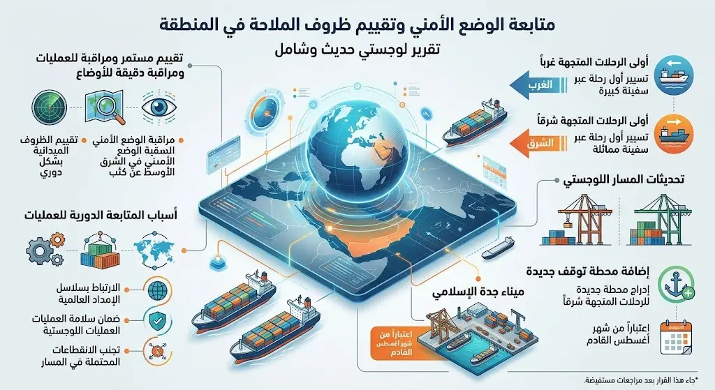 متابعة الوضع الأمني في المنطقة