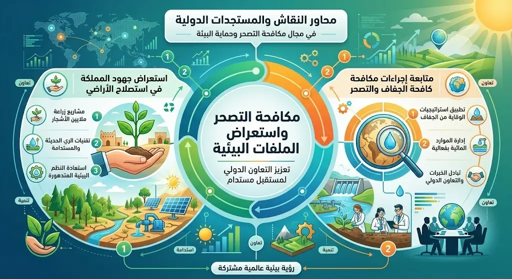 محاور النقاش والمستجدات الدولية