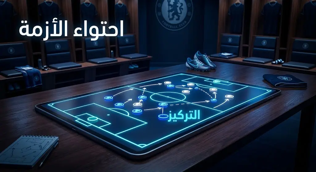 تصميم تعبيري للوحة خطط في غرفة ملابس ترمز إلى استعادة التركيز والاستقرار