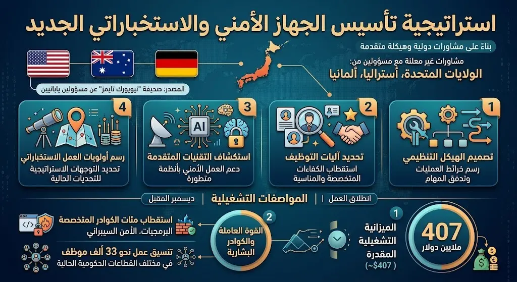 مشاورات دولية وهيكلة تشغيلية للجهاز الجديد