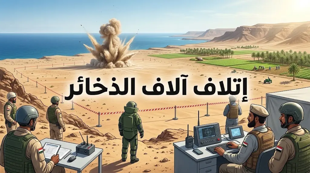 مشروع مسام السعودي يتلف 5977 ذخيرة غير منفجرة في باب المندب لتأمين حياة المدنيين