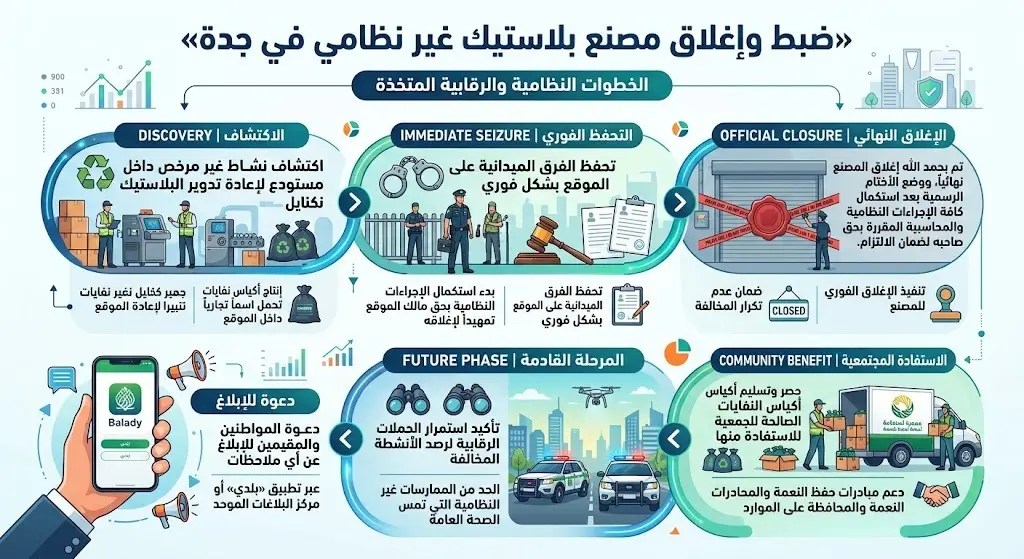 مصنع البلاستيك والخطوات النظامية المتخذة