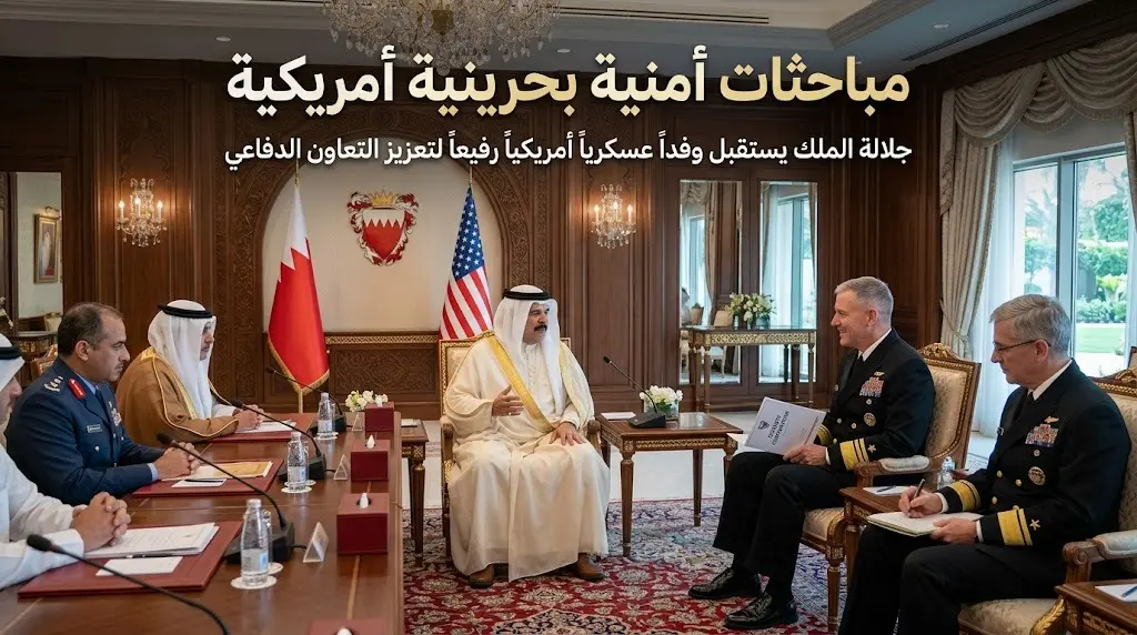 ملك البحرين يبحث مع قائد القيادة المركزية الأمريكية تطورات الأوضاع الإقليمية والاعتداءات الإيرانية