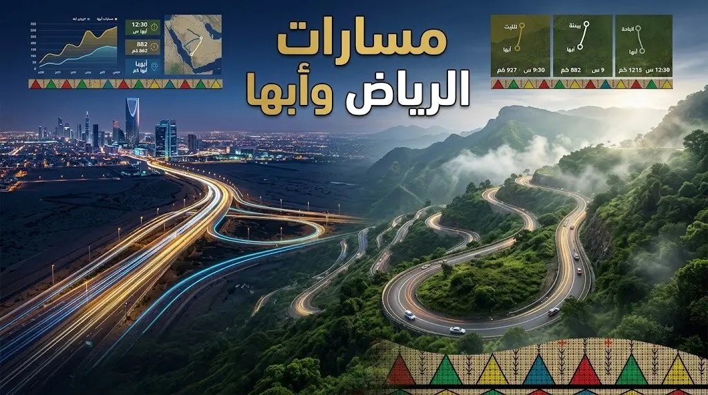 من الأسرع إلى الأطول.. تعرف على المسارات البرية الثلاثة المتاحة لرحلة الرياض وأبها