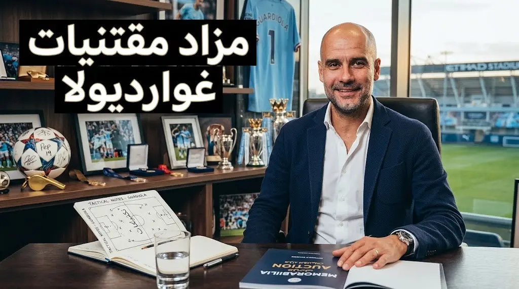 من صافرته إلى كرة هالاند التذكارية.. مانشستر سيتي يطرح متعلقات غوارديولا للبيع في مزاد علني