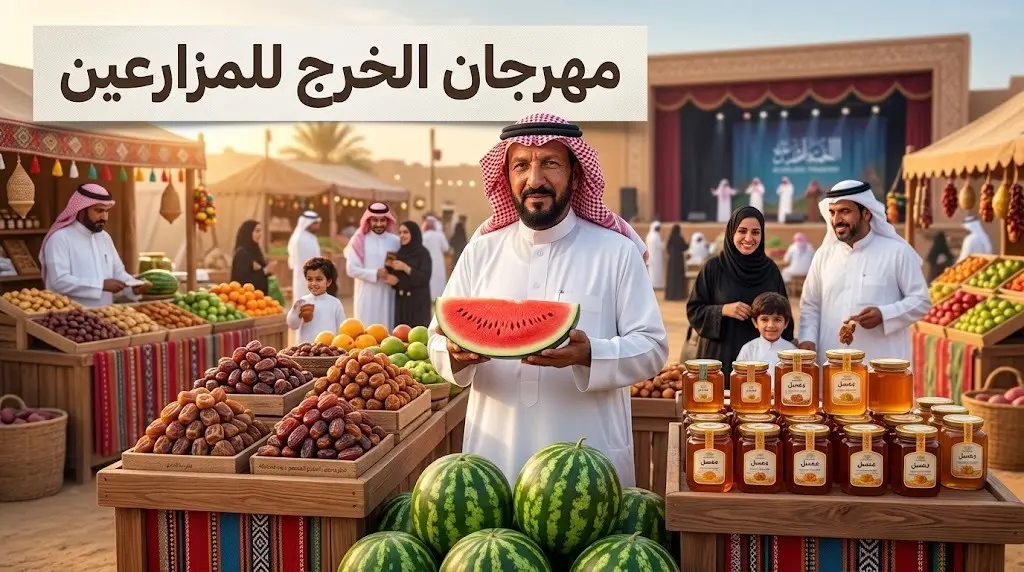 مهرجان الخرج للمزارعين يفتح أبوابه: تعزيز للإنتاج المحلي وتسويق لمحاصيل تتجاوز قيمتها 700 مليون ريال
