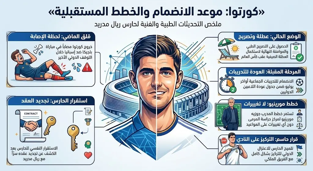 موعد الانضمام لتدريبات ريال مدريد
