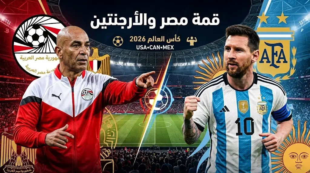 موعد مباراة مصر اليوم والقنوات الناقلة ضد الأرجنتين في كأس العالم 2026