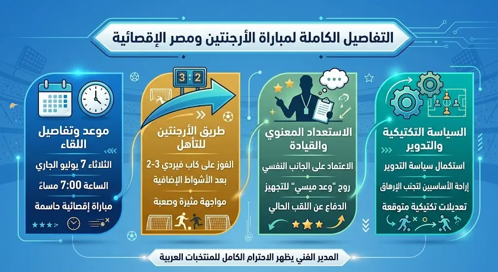 موعد وتفاصيل مباراة الأرجنتين ومصر