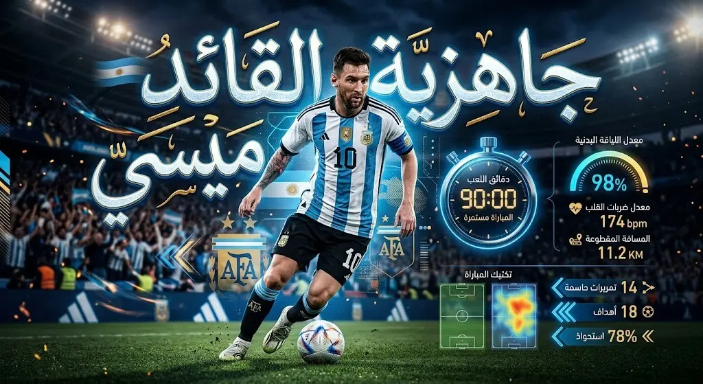 إنفوجرافيك رياضي يستعرض جاهزية ليونيل ميسي وموقفه من المشاركة الأساسية