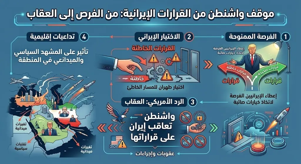 موقف واشنطن من القرارات الإيرانية