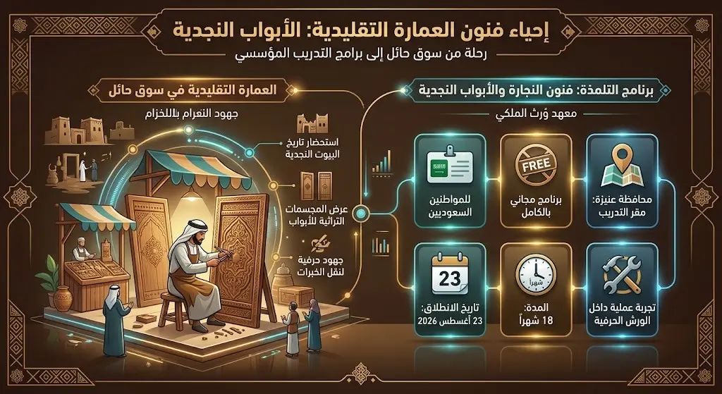 نافذة حية للعمارة التقليدية في سوق حائل