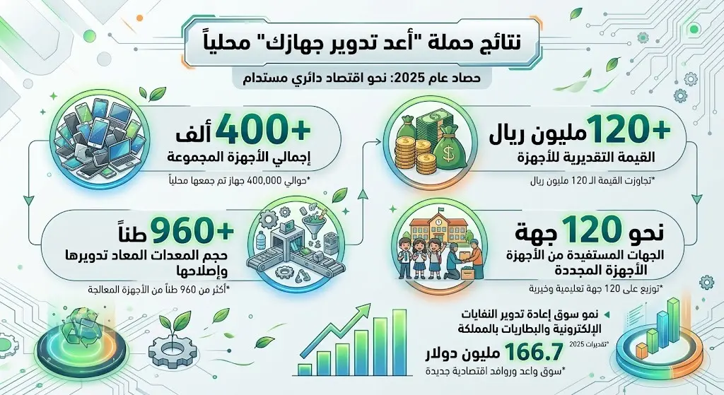 نتائج حملة "أعد تدوير جهازك" محلياً
