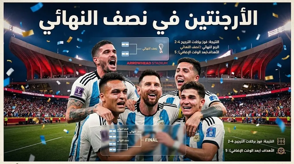 نتيجة مباراة الأرجنتين ضد سويسرا في ربع نهائي كأس العالم 2026