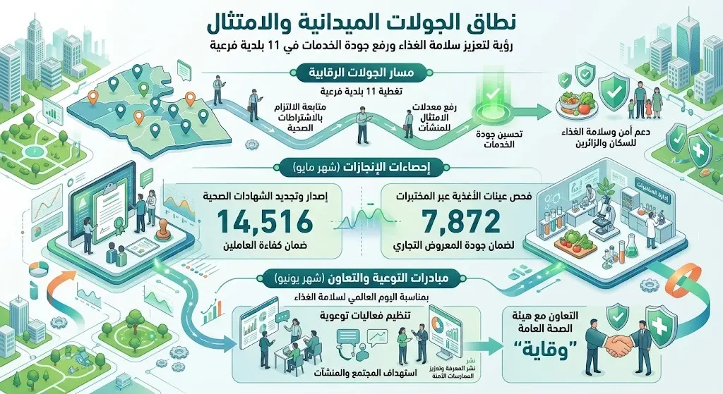 نطاق الجولات الميدانية والامتثال