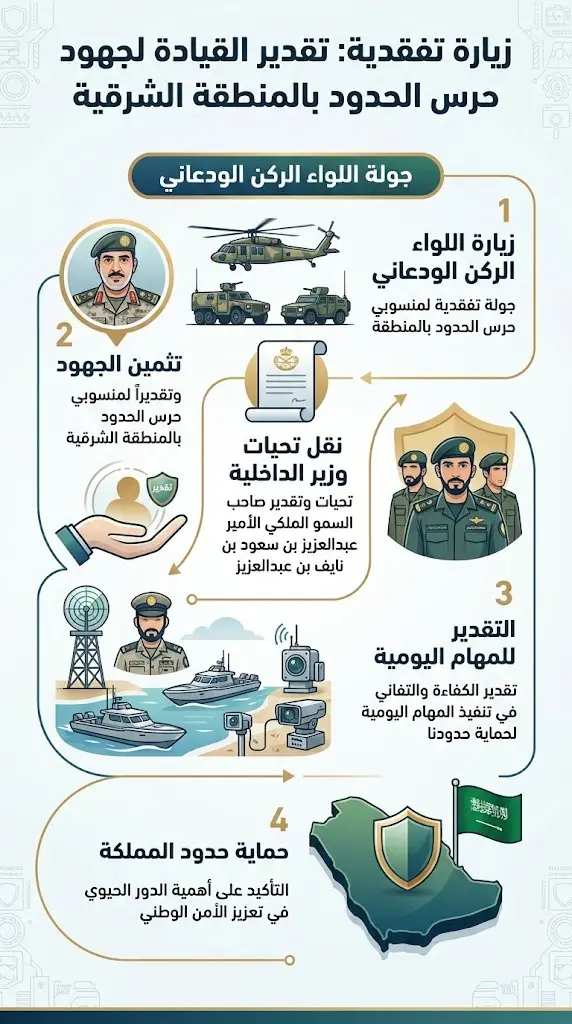 نقل تحيات القيادة وتثمين الجهود الأمنية