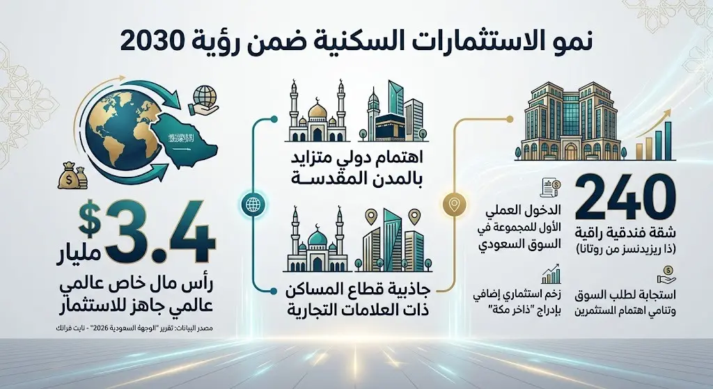 نمو الاستثمارات السكنية ضمن رؤية 2030
