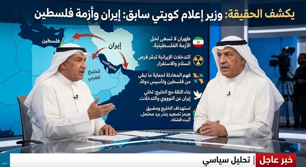 وزير الإعلام الكويتي الأسبق يكشف حقيقة الموقف الإيراني من أزمة فلسطين ويوجه تحذيرا بشأن التدخلات الإقليمية