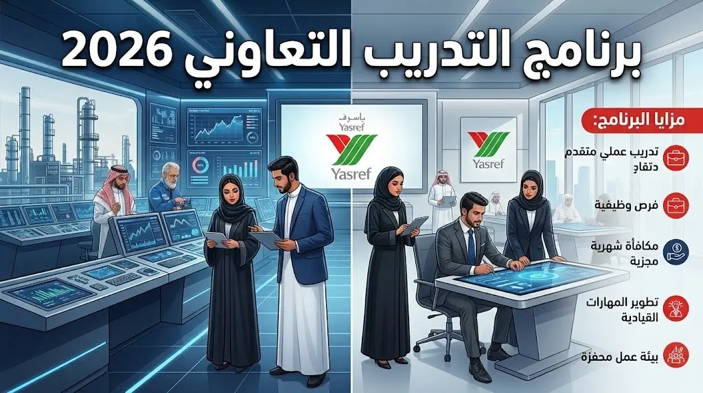 ياسرف تعلن فتح باب التقديم في برنامج التدريب التعاوني 2026: الشروط ورابط التسجيل