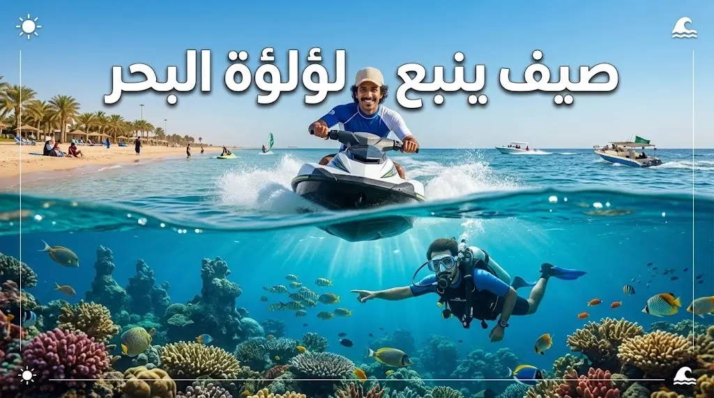 ينبع تخطف أنظار المصطافين بأجواء معتدلة وتجارب غوص عالمية هربا من حرارة الصيف