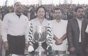 نادي النصر يتوج بالكأس الممتازة للمرة الثانية في تاريخه لأول مرة في تاريخ ليبيا النصر بطل السداسية