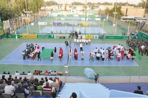 إفتتاح بطولة كأس الأمم الإفريقية لكرة المضرب