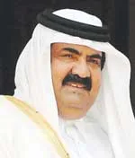 في اتصال هاتفي الشيخ حمد بن خليفة آل ثاني أمير دولة قطر يهنيء الأخ قائد الثورة بحلول عيد الأضحى المبارك