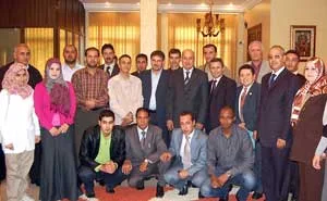 زيارة أمين عام المنظمة الإسلامية للتربية و العلوم و الثقافة (الإسيسكو) لمدرسة الفنون و الصنائع الإسلامية واللجنة الوطنية الليبية للتربية و الثقافة و العلوم