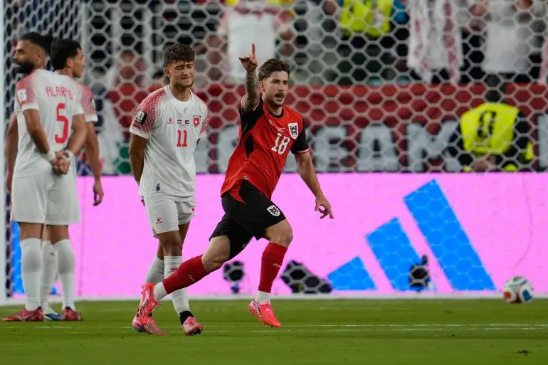 الأردن والنمسا تتنافسان في مباراة كأس العالم 2026. (أسوشيتد برس)