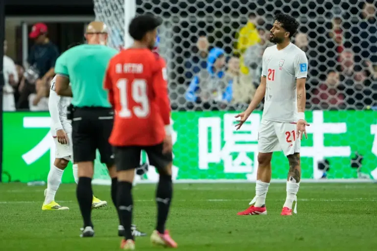 مباراة مصر وإيران في كأس العالم 2026. (أسوشيتد برس)