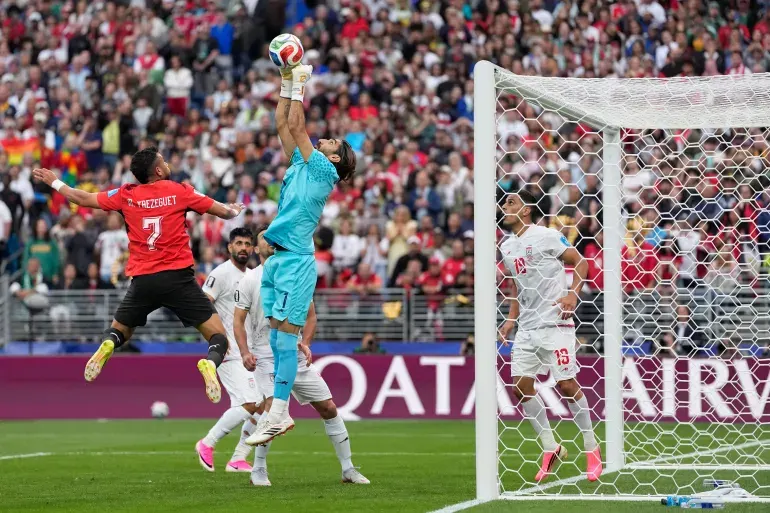 مباراة مصر وإيران في كأس العالم 2026. (أسوشيتد برس)