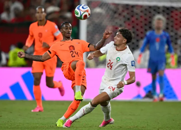 مباراة المغرب وهولندا في كأس العالم 2026. (الفرنسية)