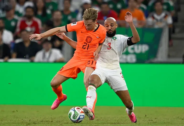 مباراة المغرب وهولندا في كأس العالم 2026. (الفرنسية)