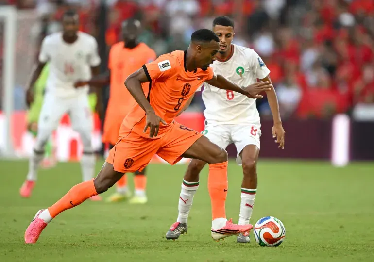 مباراة المغرب وهولندا في كأس العالم 2026. (الفرنسية)