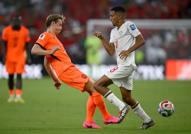 مباراة المغرب وهولندا في كأس العالم 2026. (الفرنسية)
