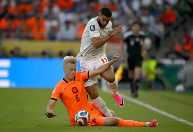مباراة المغرب وهولندا في كأس العالم 2026. (الفرنسية)