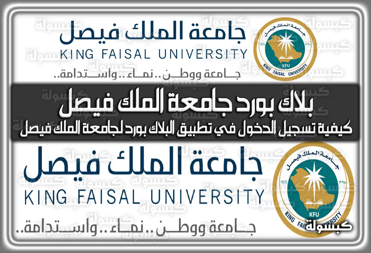 بلاك بورد جامعة الملك فيصل KFU Blackboard تسجيل الدخول 2026 - 1447 السعودية (تم التحديث)