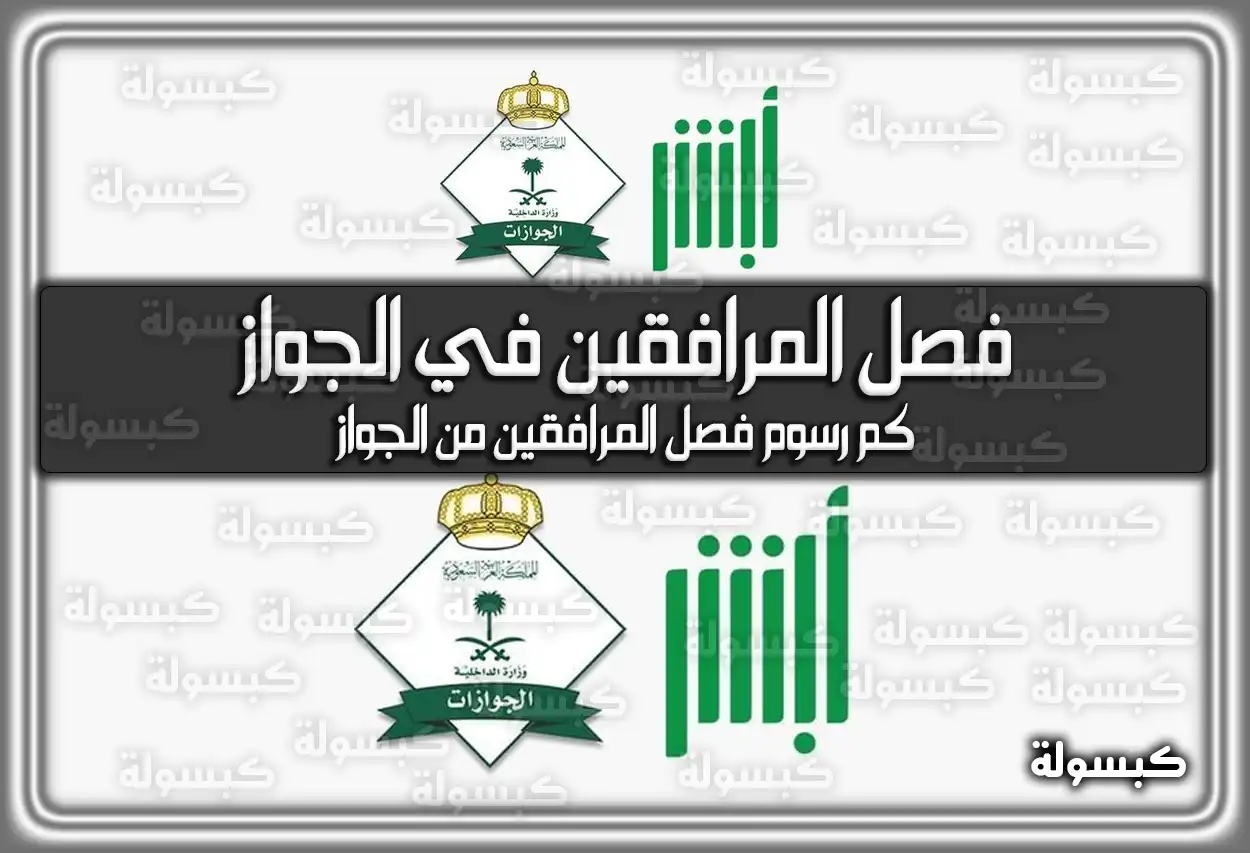 طريقة وإجراءات فصل المرافقين في الجواز السعودي 2026 - 1447
