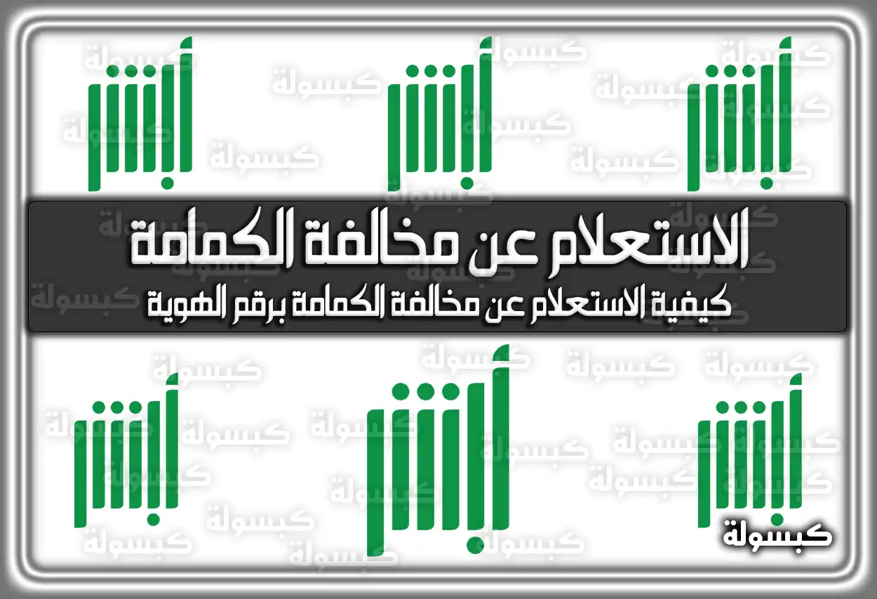 كيفية الاستعلام عن مخالفة الكمامة برقم الهوية 2026 - 1447