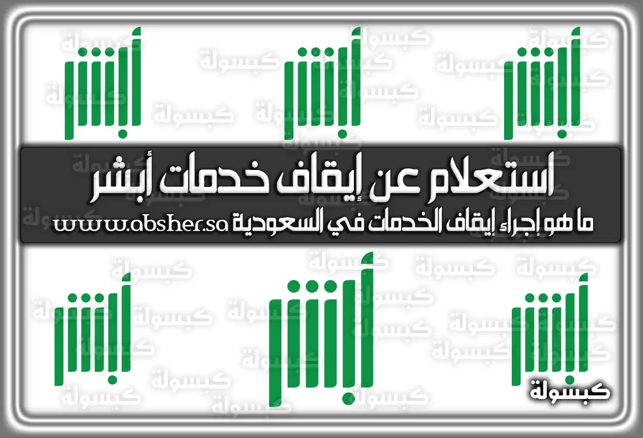 استعلام عن إيقاف خدمات أبشر وناجز برقم الهوية 2026 - 1447