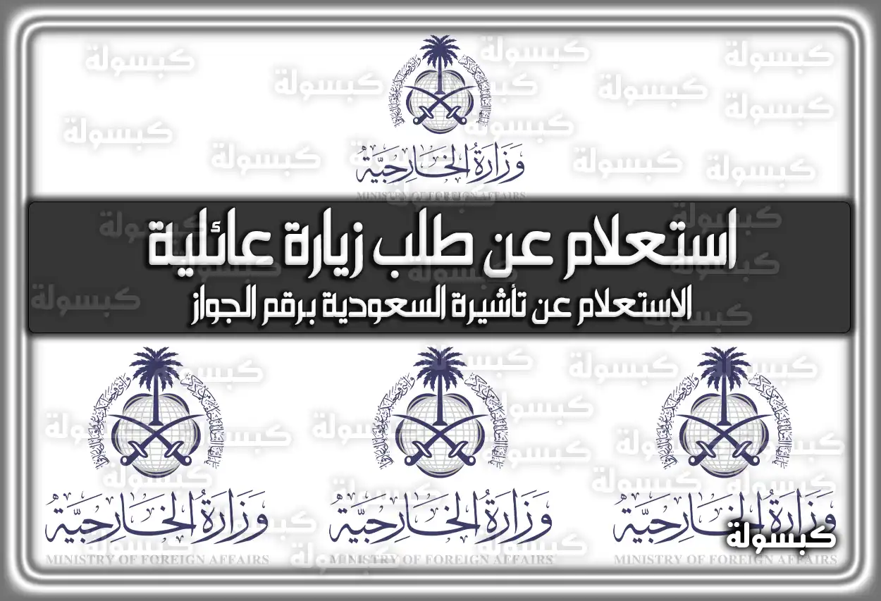 الاستعلام عن طلب زيارة عائلية وزارة الخارجية السعودية 2026 - 1447 (رابط مباشر وتم التحديث) visa.mofa.gov.sa